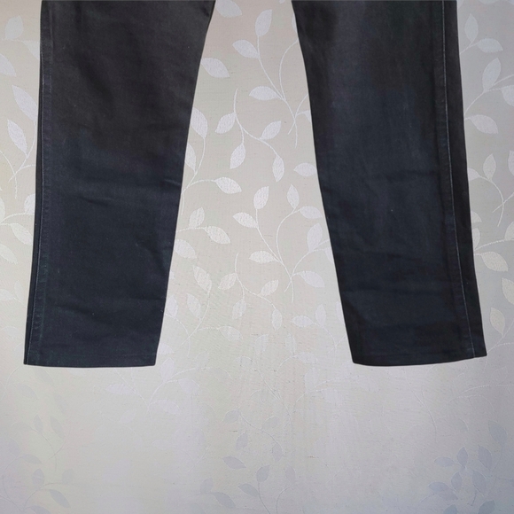 Vintage 90s High Rise Denim Mom Jeans 100% Cotton Washed Black Ozark 26 - Picture 12 of 15